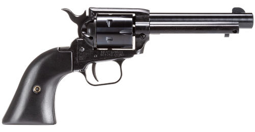 Heritage Rough Rider SAO Revolver RR22B4BBK, 22 LR, 4.75", Laminate Wood Grips, Black Finish, 6 Rds