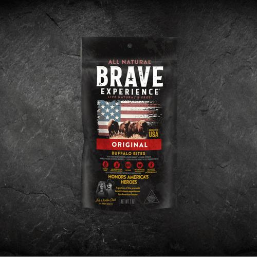 Brave Experience All Natural American Buffalo Bites, 2oz (BB422)