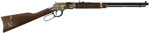 Henry Goldenboy God Bless America Edition H004GBA, 22 LR, 20", American Walnut Stock, Nickel Finish, 16 Rds