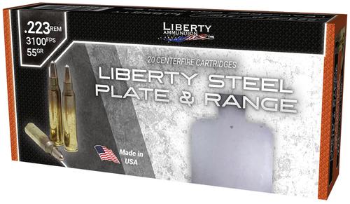 Liberty Rifle Ammunition LAR223070, 223 Remington, 55 gr, 3100 fps, 20 Rd/Bx