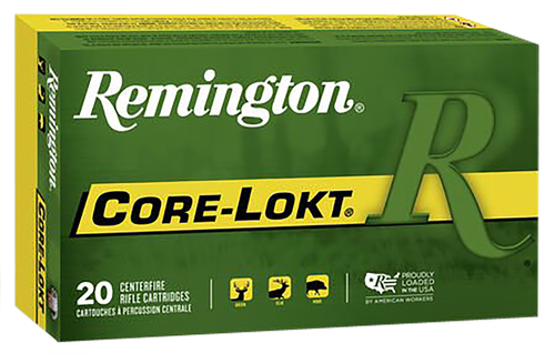 Remington Rifle Ammuntion R7M081, 7 MM-08 Remington, Core-Lokt Pointed Soft Point (SP), 140 GR, 2860 fps, 20 Rd/bx