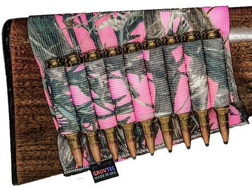 Grovtec Buttstock Cartridge Holder, Pink Camo (GTAC74)