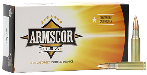 Armscor USA Competition Rifle Ammunition AC3082N, 308 Win, Hollow Point Boat Tail, 168 GR, 2700 fps, 20 Rd/bx