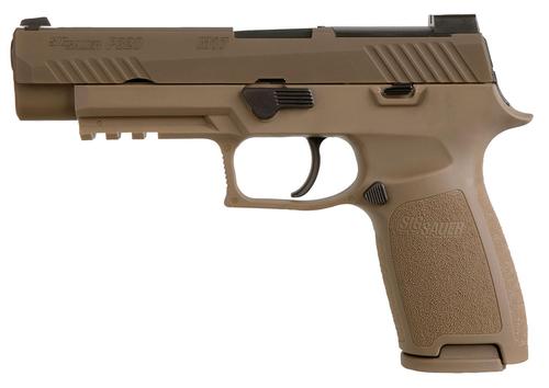 Sig Sauer P320 M17 DAO Pistol 320F9M17MS10, 9mm, 4.70", Polymer Grips, Coyote PVD Finish, 10 Rds