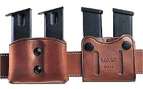 Galco Double Magazine Case Fits Belts 1 in -1 3/4 in Wide, Black, Model DMC22B, For Pistol .357/40/9mm(staggered metal/poly mag)