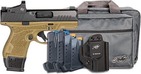 Kimber R7 Mako Tactical (OI) Tac Pac Pistol 3800039, 9mm, 3.37", W/ Crimson Trace, FDE Finish, 15 Rds