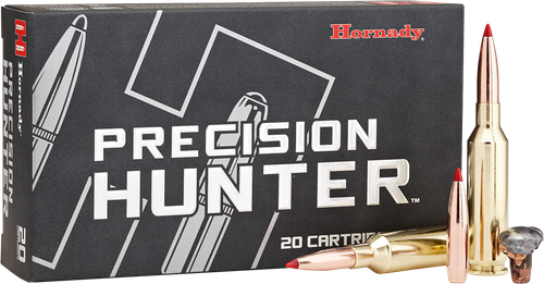 Hornady Precision Hunter Rifle Ammunition 82313, 338 Lapua Magnum, ELD-X, 270 GR, 2800 fps, 20 Rd/Bx