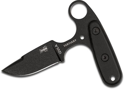 ESEE Knives Tertiary Push Dagger Knife w/Black Dagger Blade, Black G10 Handles (ESEE-TERTIARY)