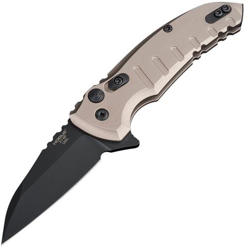 Hogue X-1 MicroFlip Folding Knife w/Wharncliffe Blade, FDE Finish (24167)