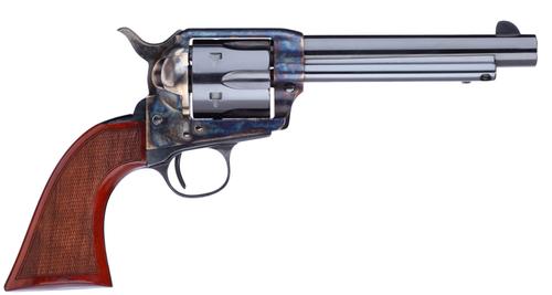 Taylors 1873 Cattleman Gunfighter Revolver 555138, 357 Mag, 5.50", Walnut Army Sized Grip, Blued Finish, 6 Rd