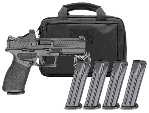 Springfield Echelon Gear Pac Optic Ready Pistol EC9459B15PAC, 9mm, 4.50in, Textured Grips, Black Finish, 15 Rds