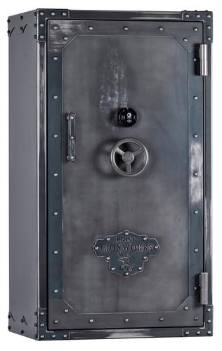 Rhino Ironworks Lightning Series LIX6636 Gun Safe, 66x36x27, 120 Min Fire Rating, 10 Gauge Steel, Antiqued Ironworks Finish, Up to 45 Guns