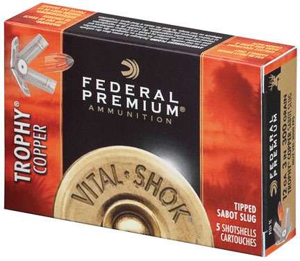 Federal Vital-Shok Ammunition P209TC, 20 Gauge, 3 in, 5/8 oz, 1900 fps, Sabot Slug, 5 Rd