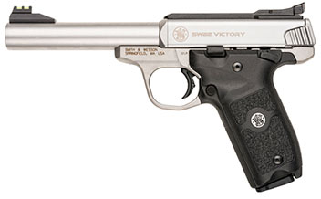 Smith & Wesson SW22 Victory Pistol 108490, 22LR, 5.5 in, Polymer Grip, Stainless Finish, 10 rd