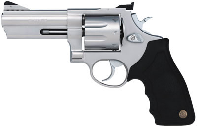 Taurus 608 Large Frame Revolver 2608049, 357 Magnum, 4", Soft Rubber Grip, Matte Stainless Finish, 8 Rd
