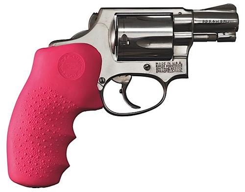 Hogue S&W J RB Rubber Grip, Pink (60007)