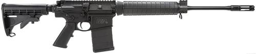 Smith & Wesson M&P10 AR-10 Mid-Length Rifle 811308, 308 Win/7.62 NATO, 18", Carbine Stock, Black Finish, 20 Rd