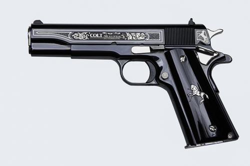 Colt Oscuro Y Plata Pistol O1911C-38-OYP, 38 Super, 5.0in, Synthetic Grips, 8 Rds