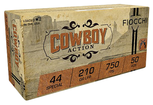 Fiocchi Shooting Dynamics Handgun Ammunition 44SCA, 44 Special, Lead Round Nose Flat Point, 210 GR, 50 Rd/bx