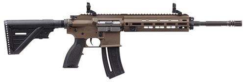 Heckler & Koch HK 416 Semi-Auto Rifle 81000529, 22 LR, 16.10", Retractable Stock, FDE Finish, 10 Rds