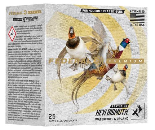Federal Premium HEVI-Bismuth Shotshells PHBX1445, 12 Gauge, 2-3/4", 1/4 oz, 1350 fps, #5 Shot, 25 Rds/box