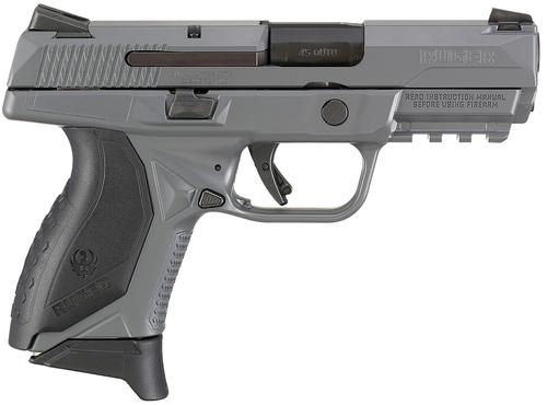 Ruger American Pro Compact Pistol 8649, 45 ACP, 3.75", Textured Wraparound Grips, Gray Cerakote Finish, 7 Rds