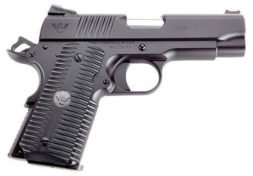 Wilson Combat ACP Compact SAO Pistol ACPCP45, 45 ACP, 4", G10 Eagle Claw Grips, Armor-Tuff Finish, 7 Rds