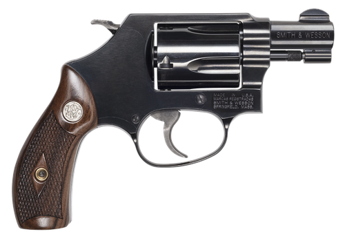 Smith and Wesson Model 36 14076, 38 Special +P, 1.88", Wood Grips, Blued Finish, 5rd