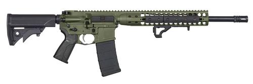 LWRC Individual Carbine Direct Impingement Rifle ICDIR3ODG16, 300 AAC Blackout, 16.10", OD Green Finish, Ambidextrous Controls, 30 Rds