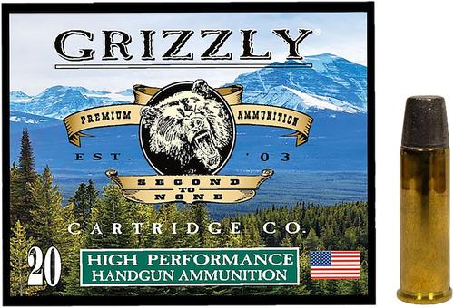 Grizzly Ammunition High Performance Pistol Ammunition GC41M5, 41 Mag, Wide Flat Nose Gas Check, 265 GR, 1400 fps, 20 Rd/bx
