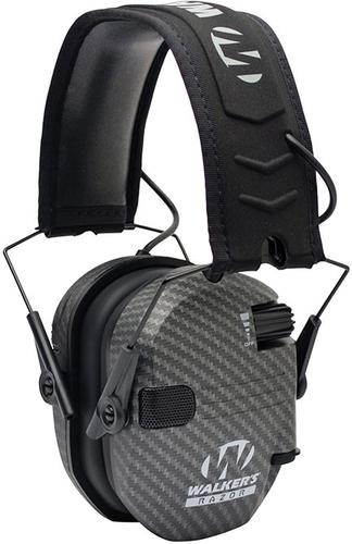 Walker Game Ear Razor Slim Electronic Shooter Folding Muff, Carbon Gray (GWPRSEMCARB)