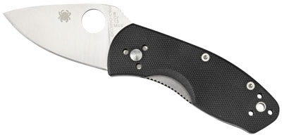 Spyderco Ambitions G10 Black Clip Point Folding Knife (C148GP)