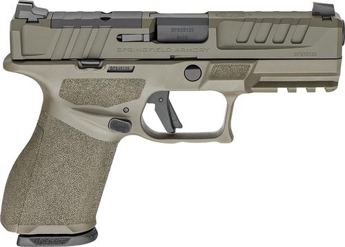 Springfield Echelon 4.0 Compact Optic Ready Pistol EC9409GU15, 9mm Luger, 4in, Textured, OD Green Cerakote Finish, 15 Rds