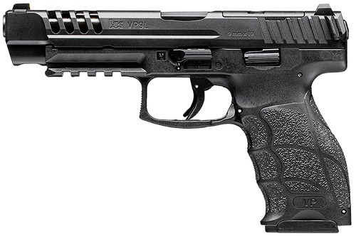 Heckler & Koch VP9L Optic Ready Pistol 81001158, 9mm Luger, 5in, Black Interchangeable Backstrap Grips, 10 Rds