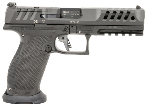 Walther PDP Match Full Size, 2872595, 9mm, 5", Textured Wraparound Grips, Tenifer Cerakote, Optic Ready, 20 Rds