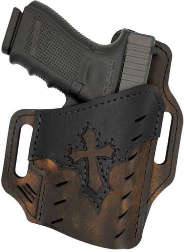 Versacarry Underground Premium Guardian OWB Holster, Arc Angel, Size 2, Brown/Black Leather (UGA2BRN)
