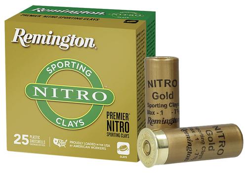 Remington Premier Nitro Sporting Clay Shotshells R20132, 12 Gauge, 2-3/4", 1 oz, 1290 fps, #7.5 Lead Shot, 25 Rds/box