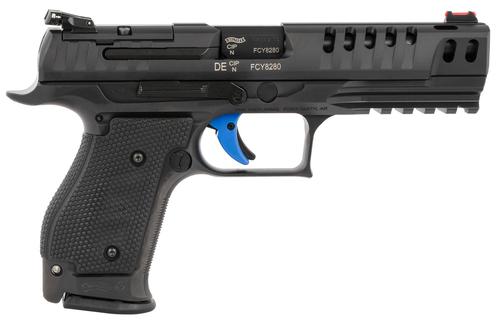 Walther PPQ Q5 Match Steel Frame Pistol 2846942, 9mm Luger, 5", Black Grips, Black Finish, 15 Rds