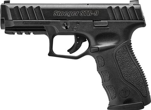 Stoeger STR-9 Pistol 31720, 9mm, 4.17", Synthetic Grips, Black Finish, 15 Rds