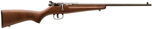Savage Rascal Youth Bolt Action Rifle 13815, 22 Long Rifle, 16 in, Hardwood Stock, Finish