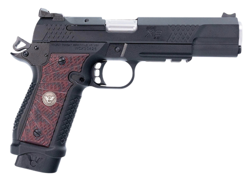 Wilson Combat EDC X9 2.0 Pistol 2EDCXLPR9BCG, 9mm, 5in, Black Cherry G10 Grips, 18 Rds