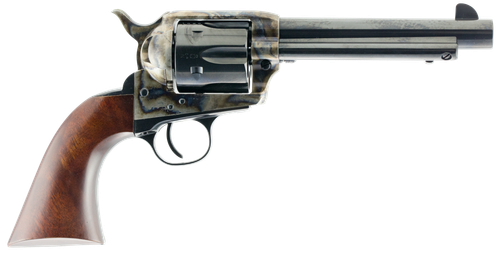 Taylors Gunfighter Revolver 5001, 45 Colt, 5.5 in, Army Sized Walnut Grip, Case Hardened Finish, 6 Rd