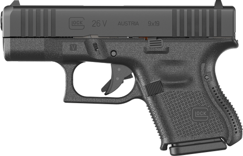 Glock G26 V Pistol UV2650201, 9mm, 3.43in, 10 Rds