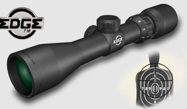 BSA Edge Pistol Scope PS27X32, 2x-7x, 32mm Obj, 1 in Tube Dia, Matte Black, N/A Reticle