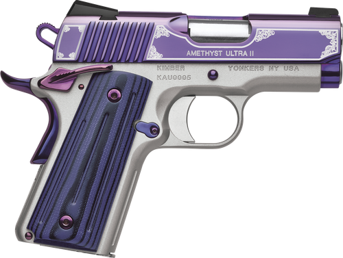 Kimber 3200319 Amethyst Ultra II Pistol - 9MM, 3 in Barrel, Aluminum Frame, Amethyst PVD Finish