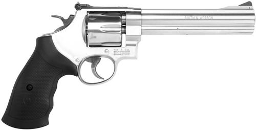 Smith & Wesson M610 Revolver 12462, 10mm, 6.5", Rubber Grip, Satin Stainless Finish, 6 Rd
