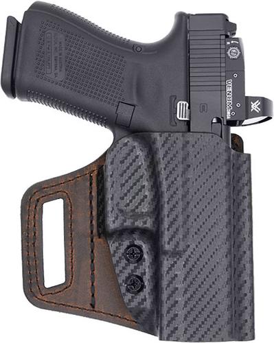 Versacarry V-Slide Holster, Outside The Waistband, Essential Kydex/Water Buffalo, Fits Glock 19 (VSL211G19)