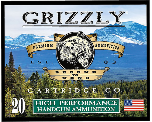 Grizzly Ammunition High Performance Pistol Ammunition GC44M+P2, 44 Mag, Jacketed Hollow Point (JHP), 240 GR, 1475 fps, 20 Rd/bx
