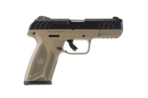 Ruger Security-9 Pistol 3846, 9mm, 3.9in, FDE Cerakote Grips, 15 Rds