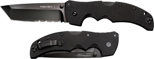 Cold Steel Recon 1 Knife, Tanto, Half Serrated (27BTH)